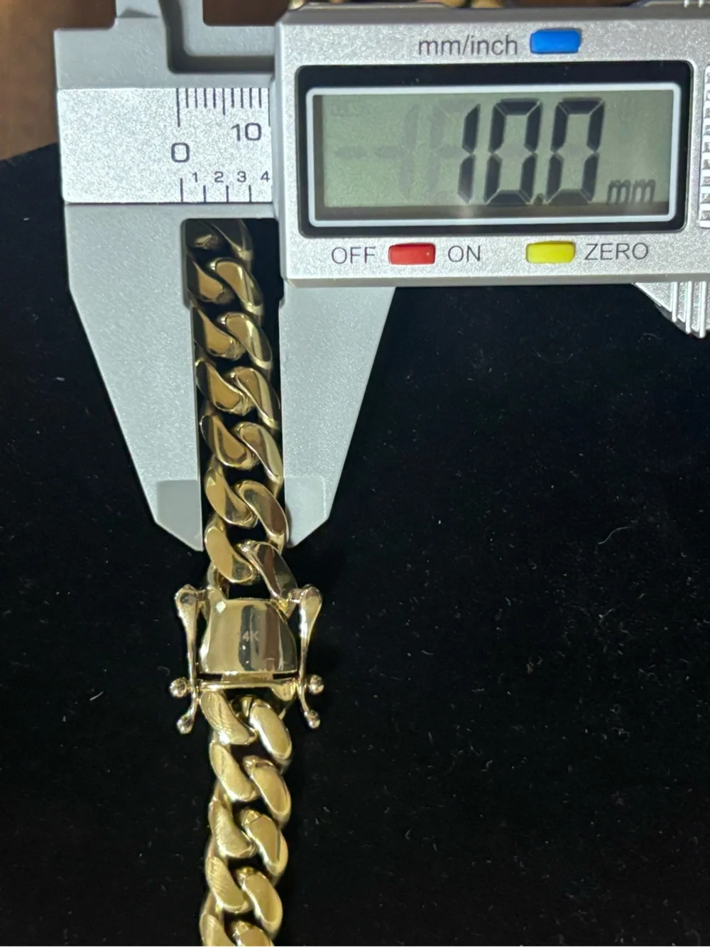 14k Cuban Gold Overlay Necklace Chain 24” long Cadena Oro Laminado Cubano eslabo